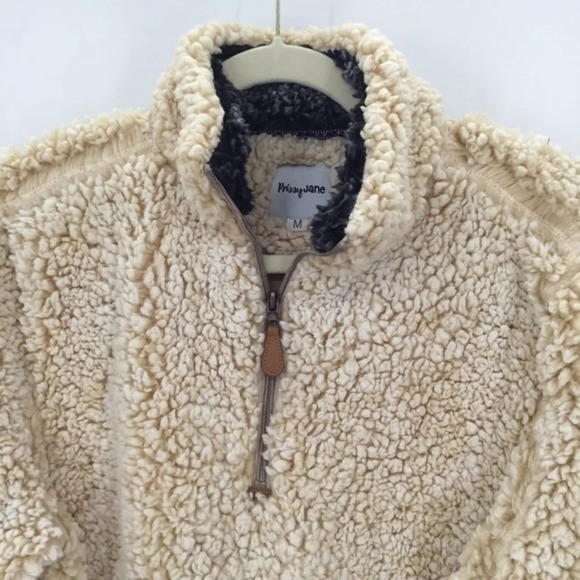 Prissy Jane Women’s Sherpa Pullover 1/4 Zip - Picture 3 of 5